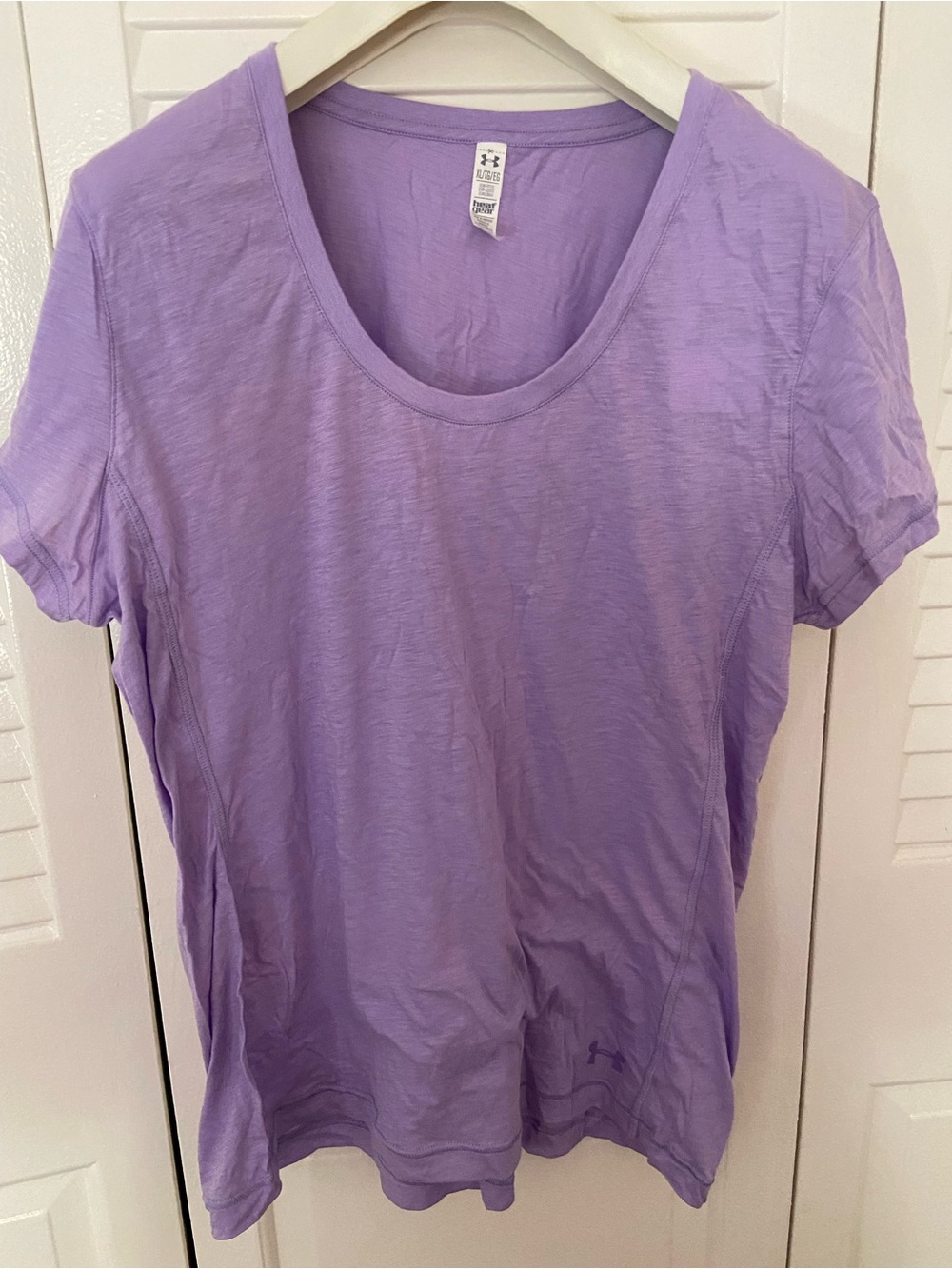 Under Armour Lavender Scoop-Neck Short Sleeve Performance Tee